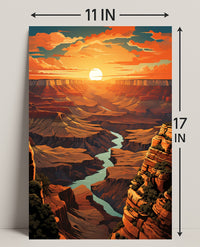 Grand Canyon Sunset Poster