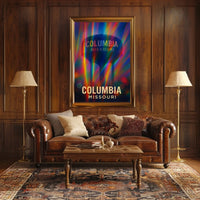 Columbia Missouri Scenic Travel Minimalist Photography Realism Urban Inspire Wall Art Poster