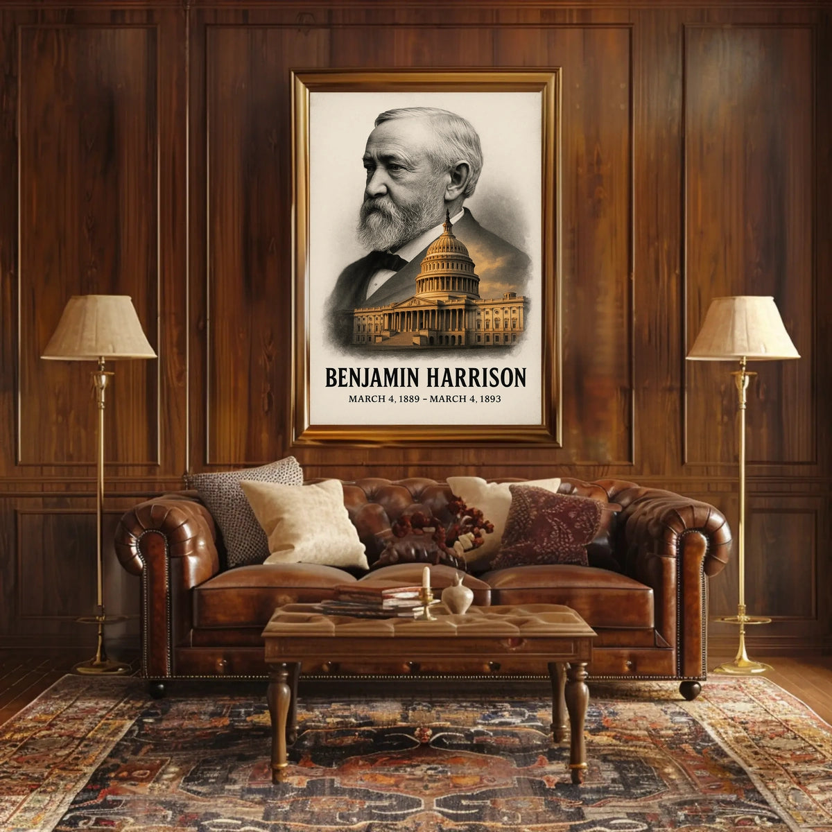 Benjamin Harrison 23rd President of the United States Reflections Poster