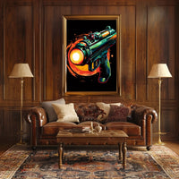 Futuristic Blaster Art Poster