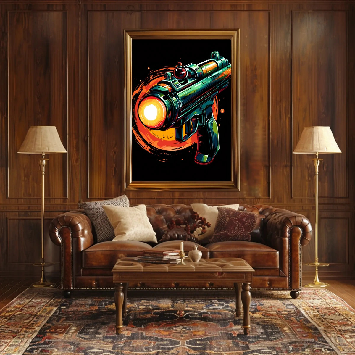 Futuristic Blaster Art Poster