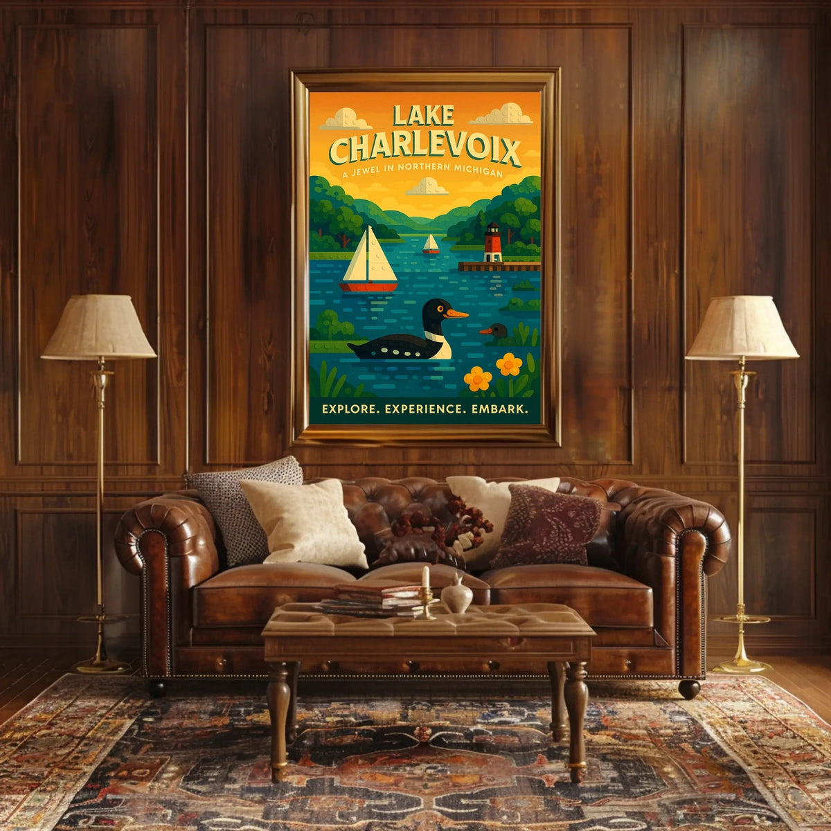 Lake Charlevoix A Jewel In Northern Poster