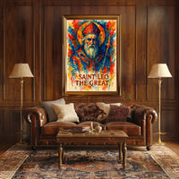 Saint Leo Great Sacred Heritage Poster