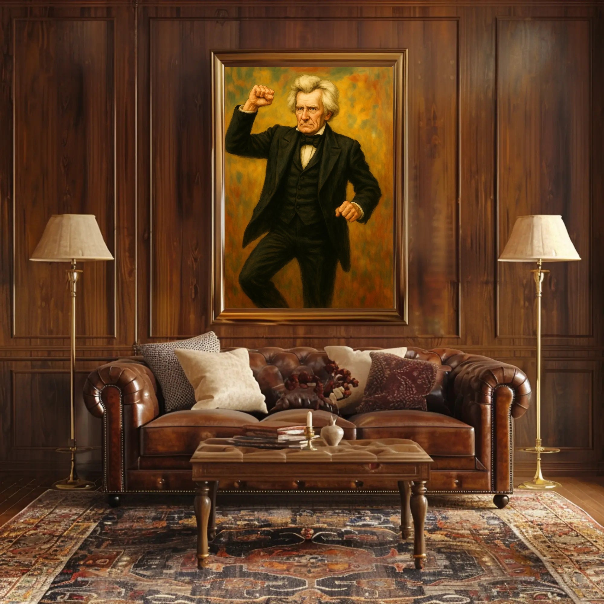 Andrew Jackson Fist Pump Presidential Poster