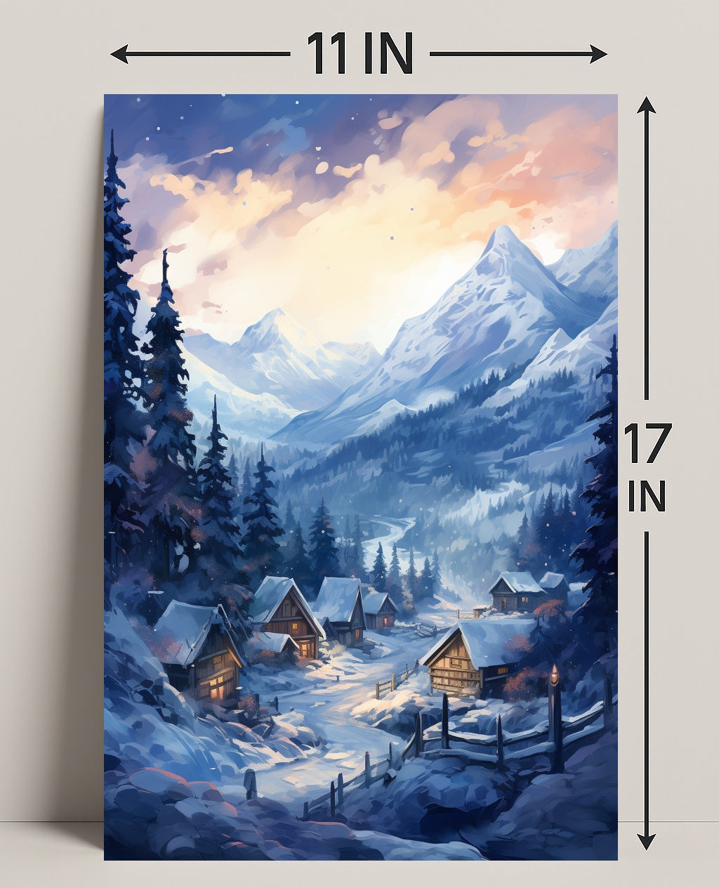 Winter Wonderland Village Poster