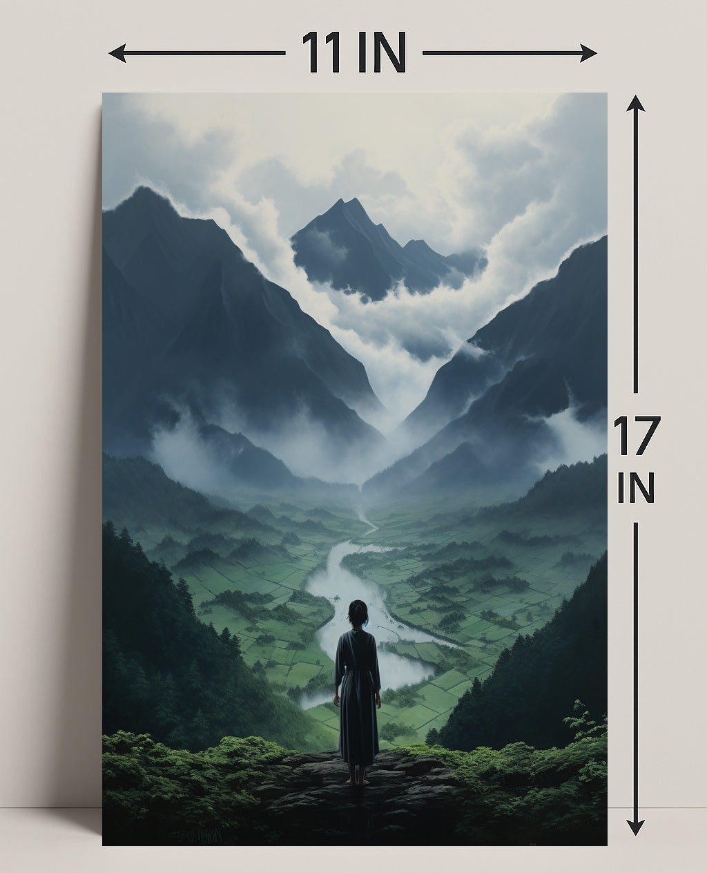 Serenity In The Mountains Poster