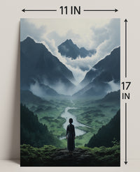 Serenity In The Mountains Poster
