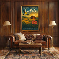 Discover the Heartland Iowa Poster