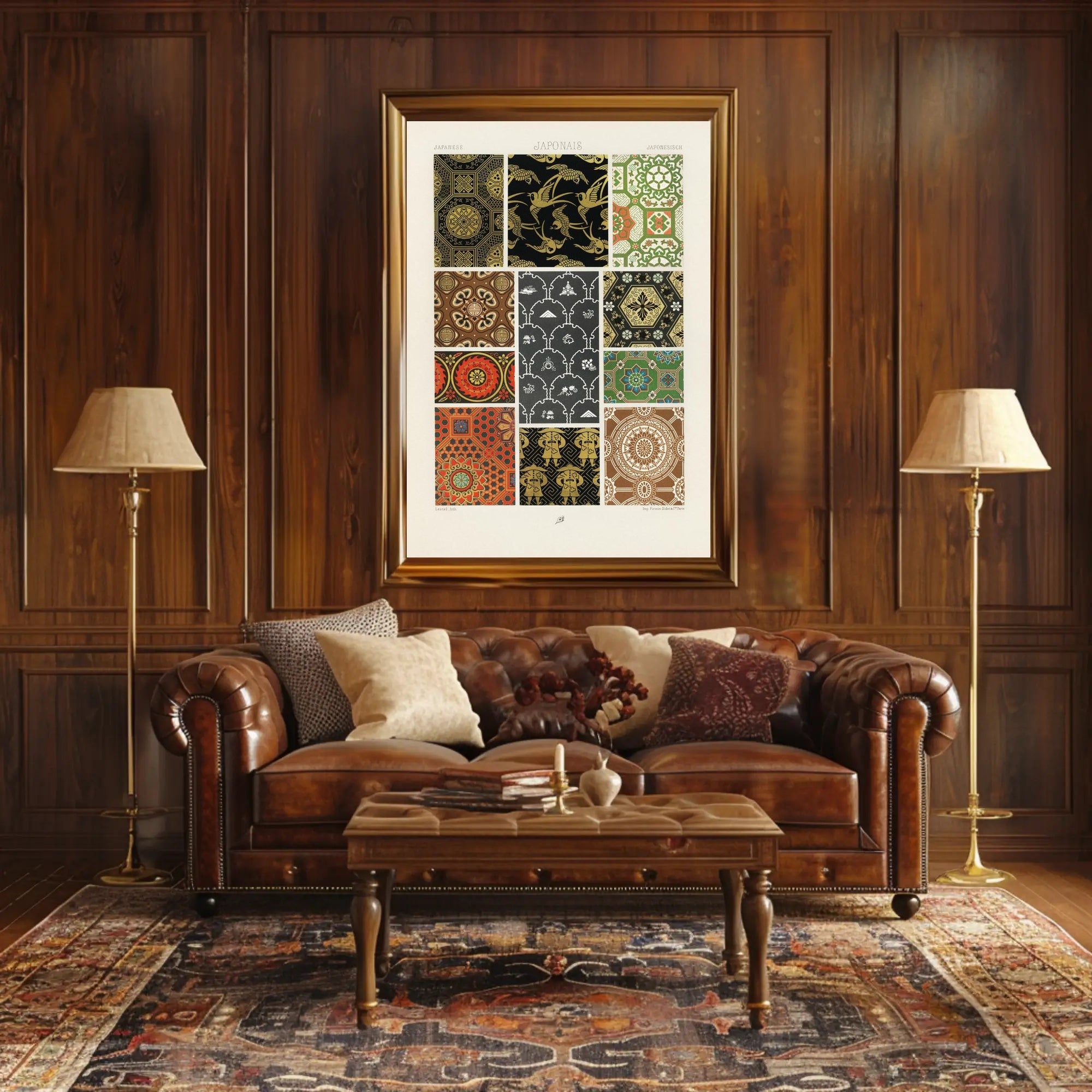 Japanese Pattern Designs Poster