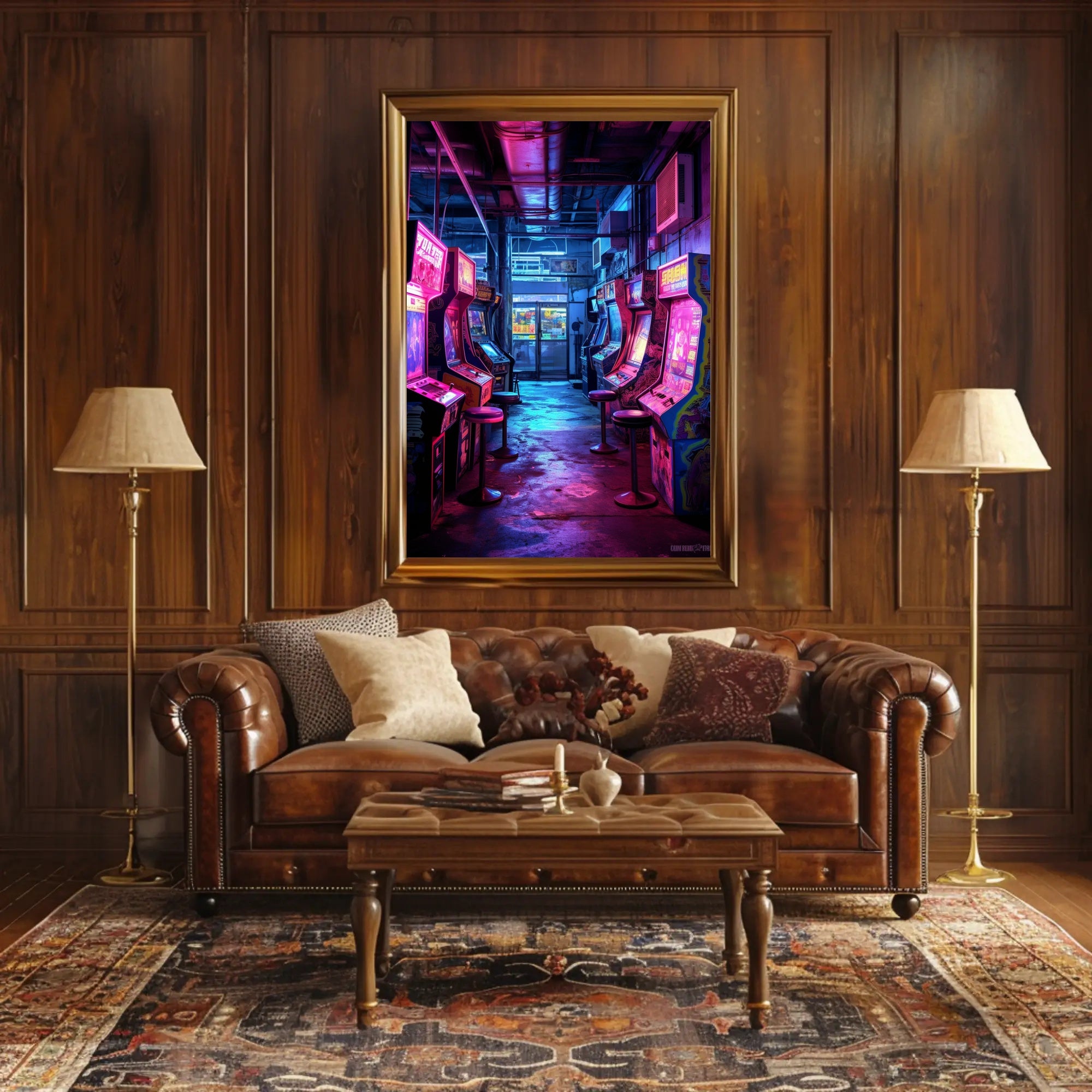 Retro Arcade Haven Poster