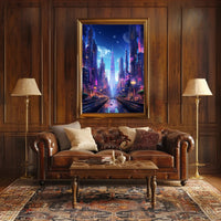 Futuristic Cityscape Poster