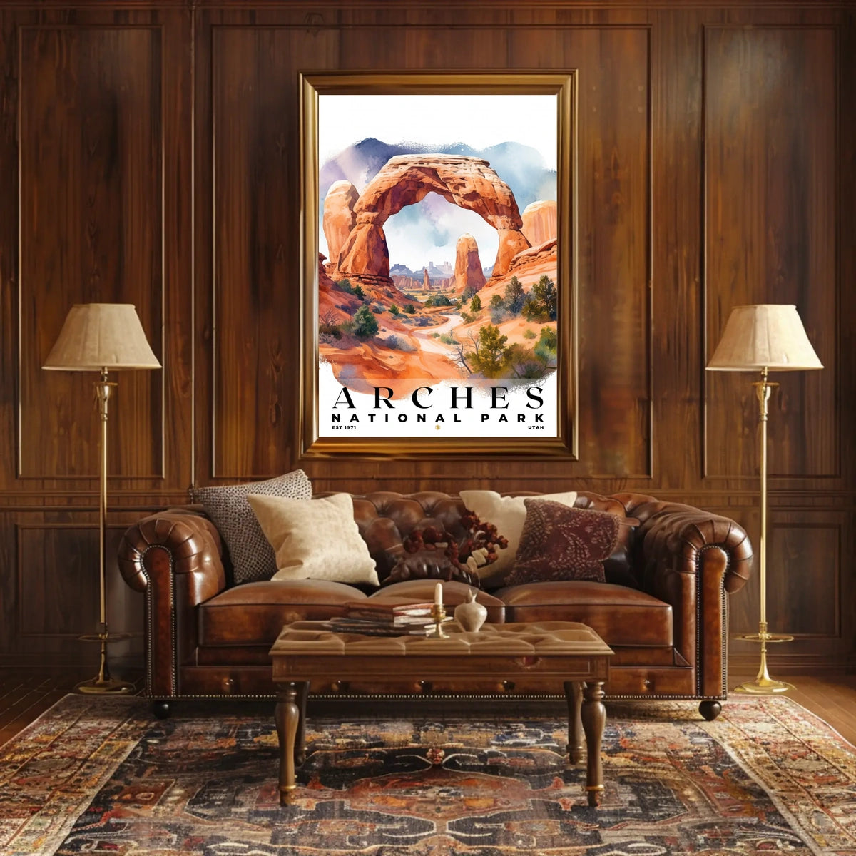 Arches Watercolor Wall Art Poster