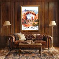 Arches Watercolor Wall Art Poster
