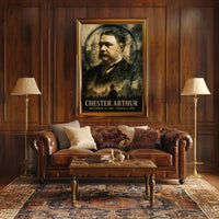 Chester A. Arthur 21st President of the United States Double Exposure Poster