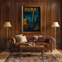Dubai City Of Contrasts Poster For Modern Home Decor
