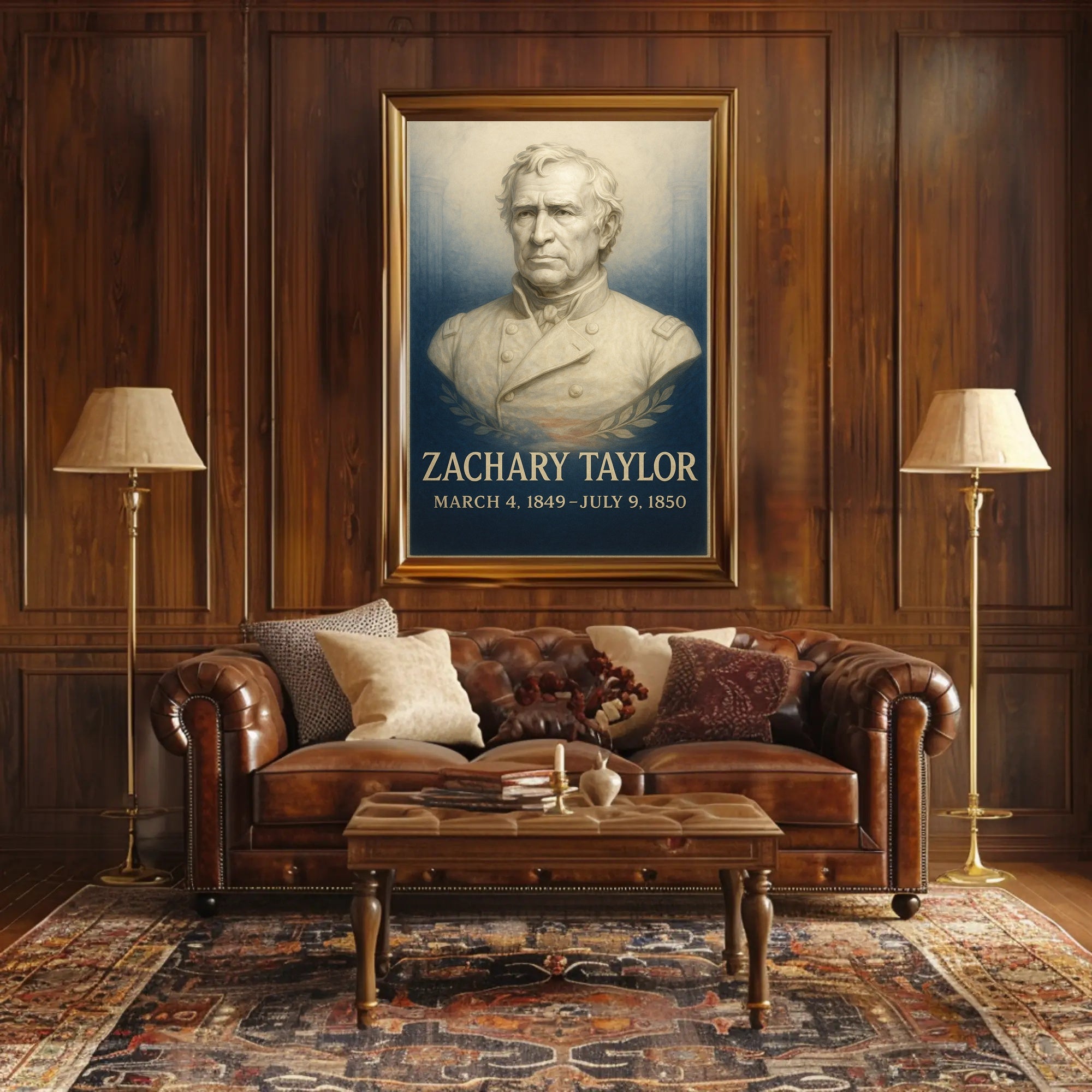Zachary Taylor Presidential Term Poster PosterGoat