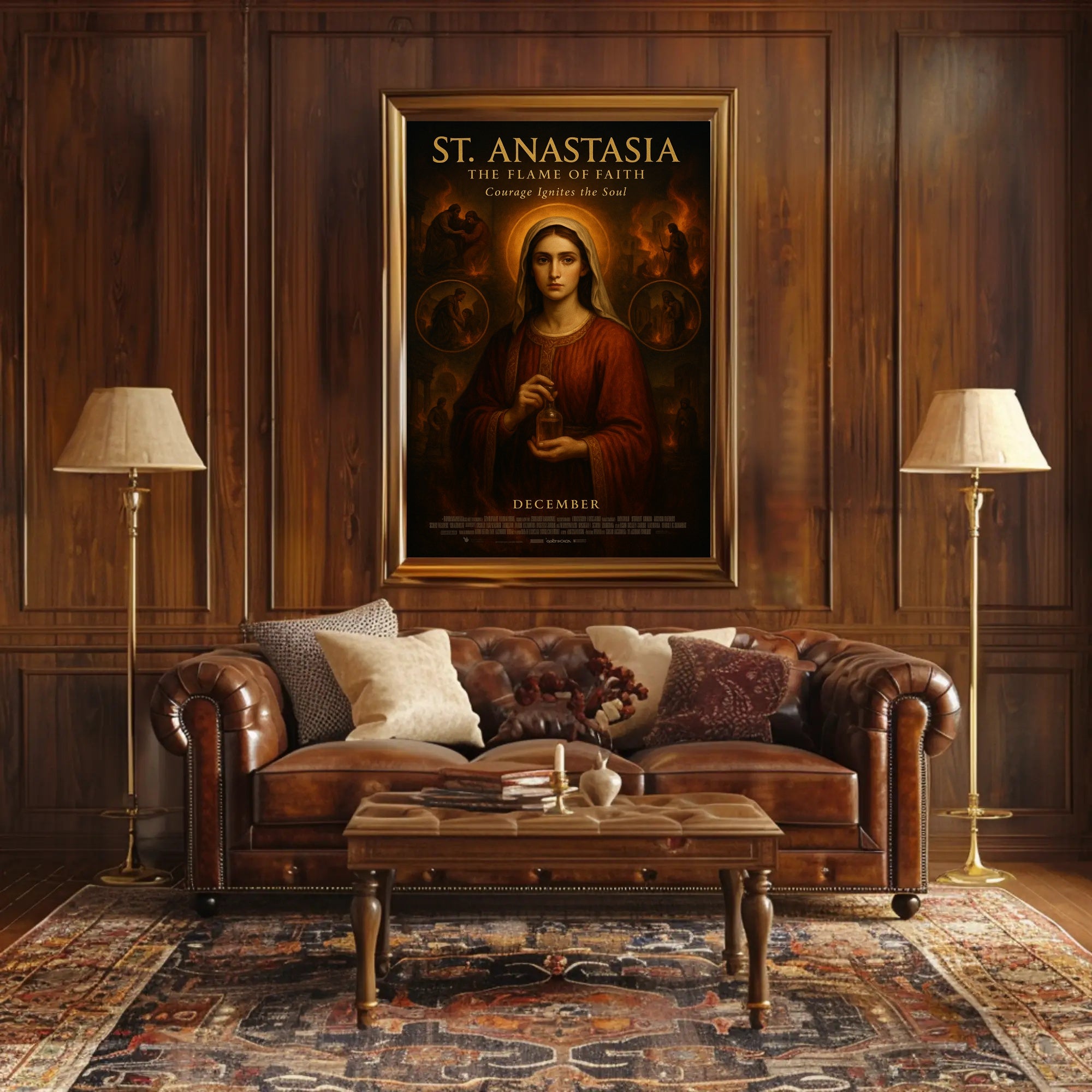 St. Anastasia: The Flame of Faith Cultural Poster PosterGoat
