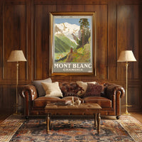 Mont Blanc Adventure Travel Poster PosterGoat