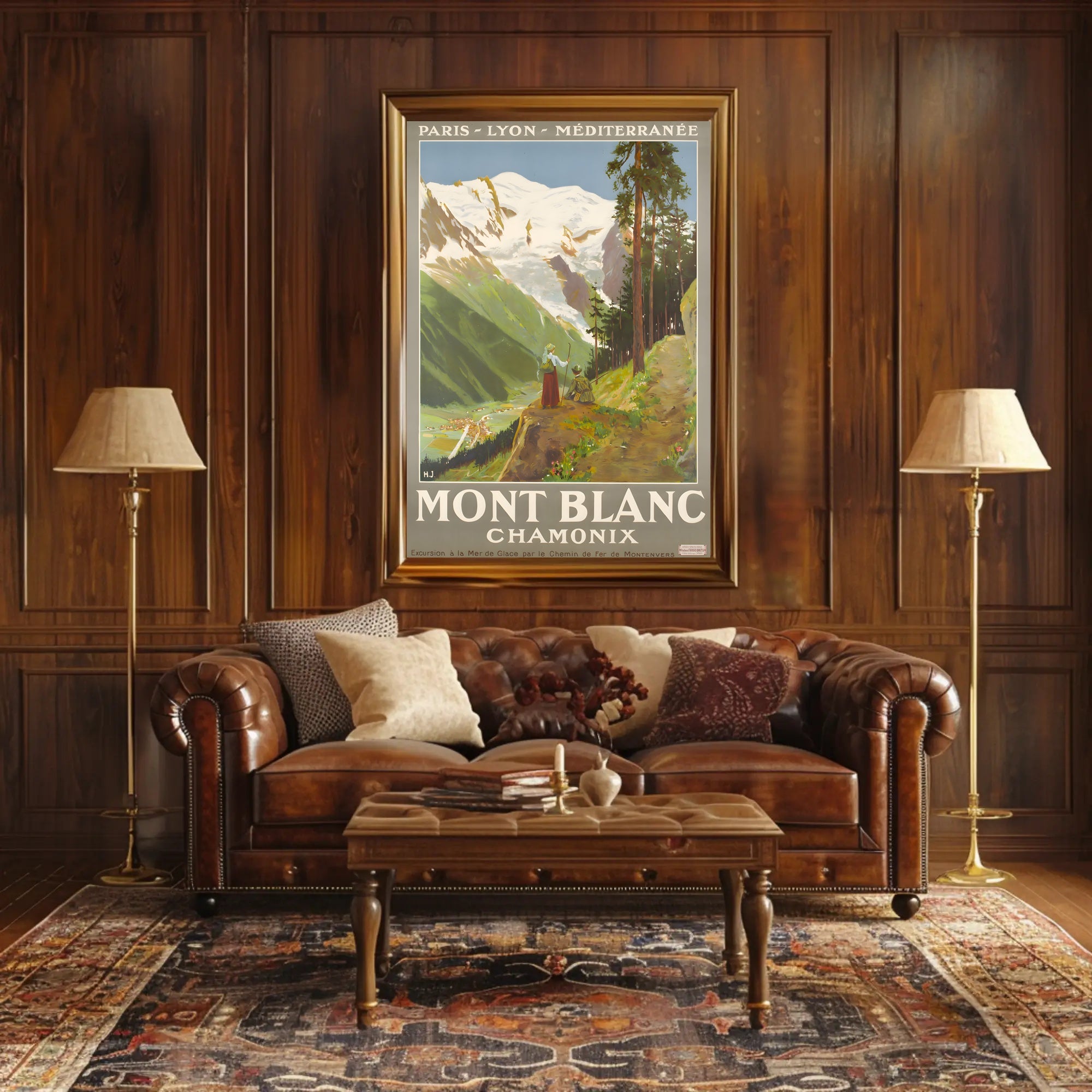 Mont Blanc Adventure Travel Poster PosterGoat