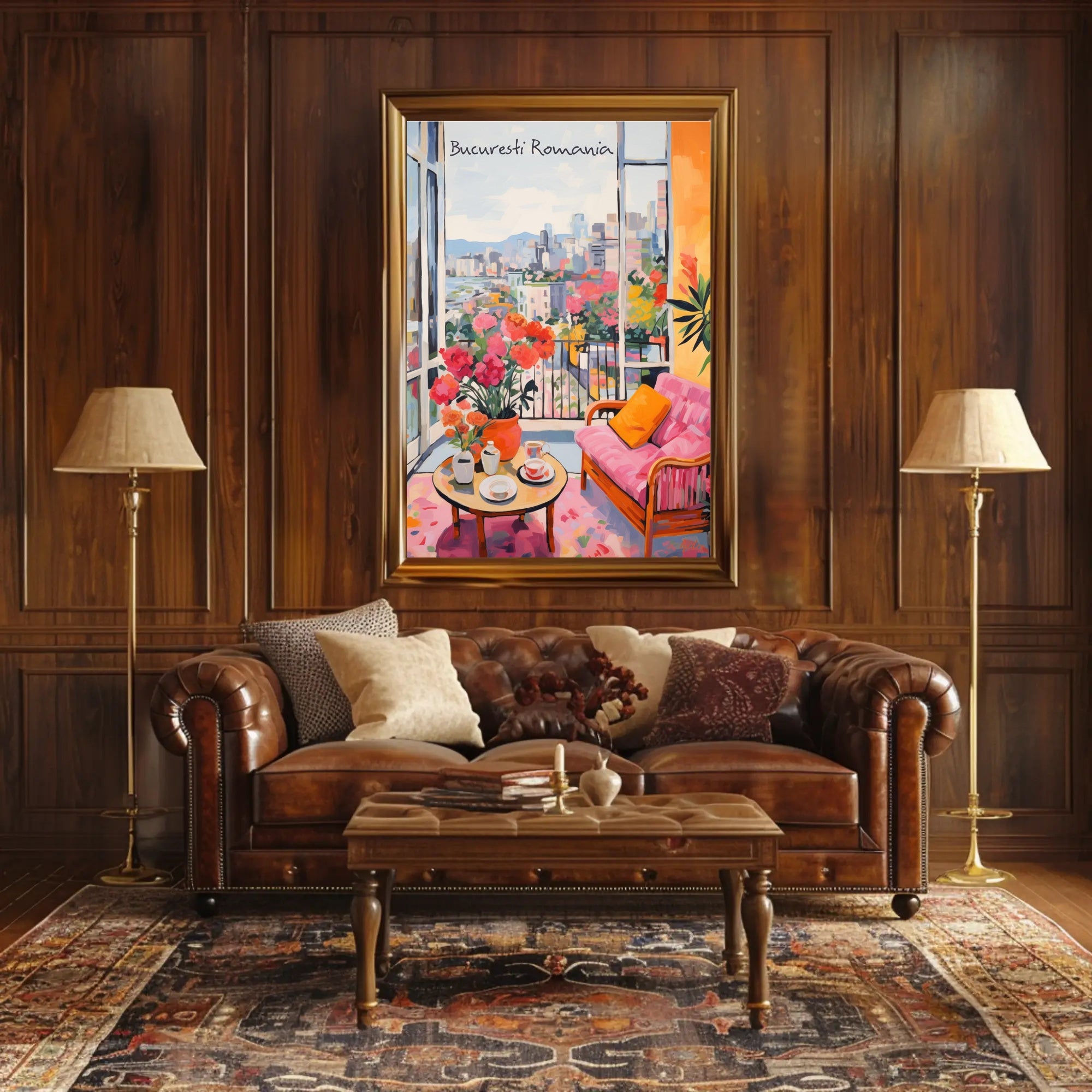 Bucaresti Serenity: A Balcony View Poster