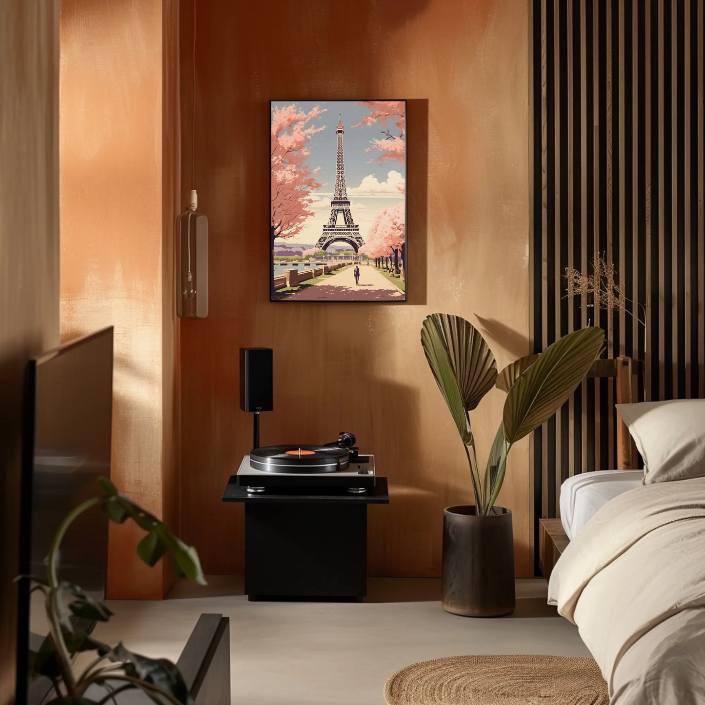 Paris – Eiffel Tower and Cherry Blossoms