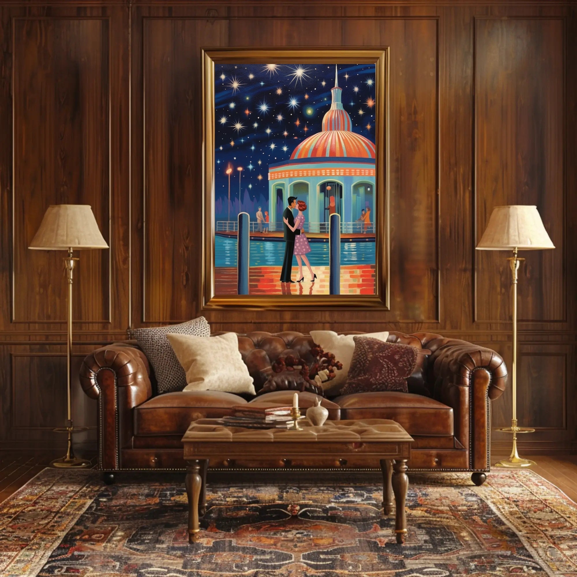 Starry Night Romance Poster