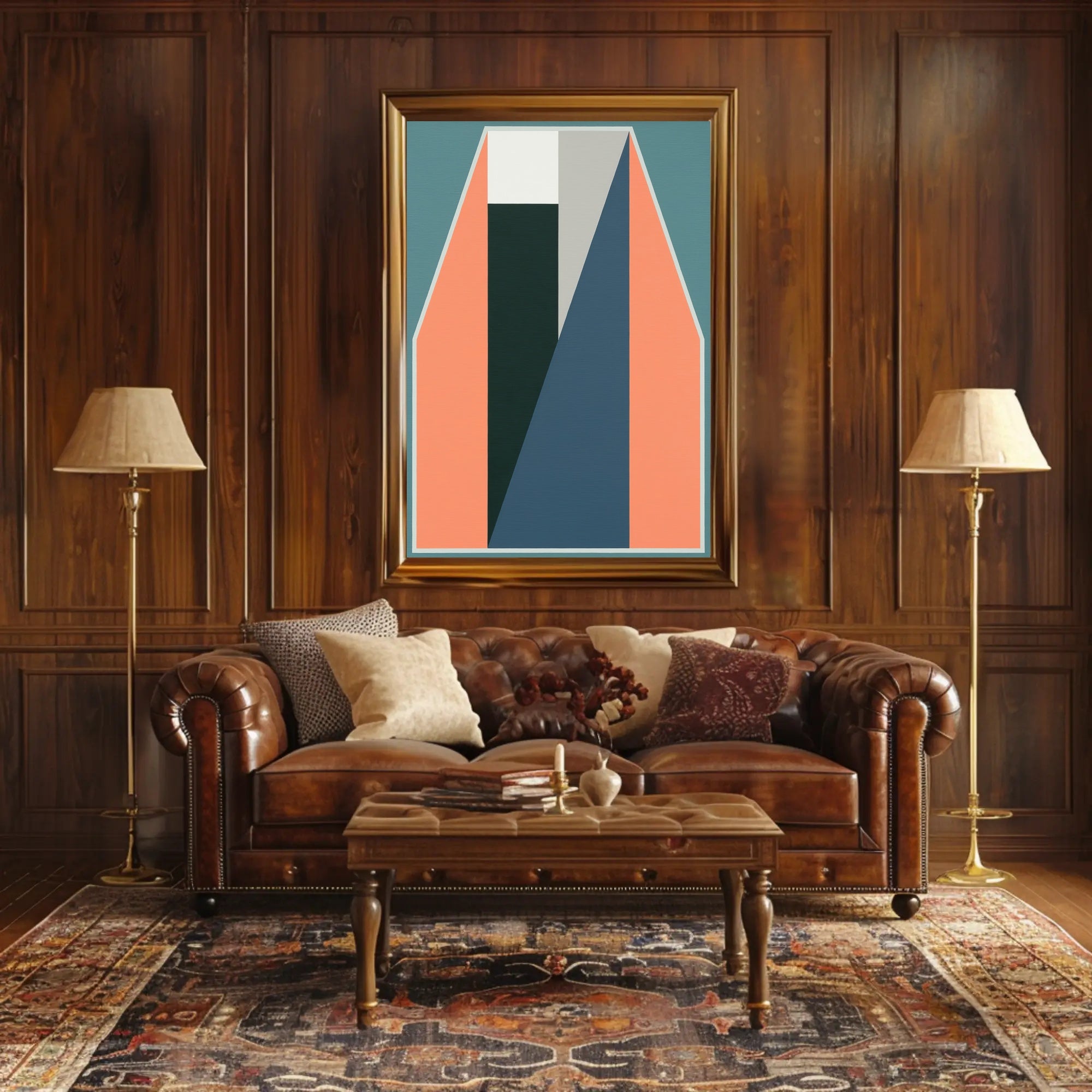 Geometric Abstraction Poster Modern Minimalist Print