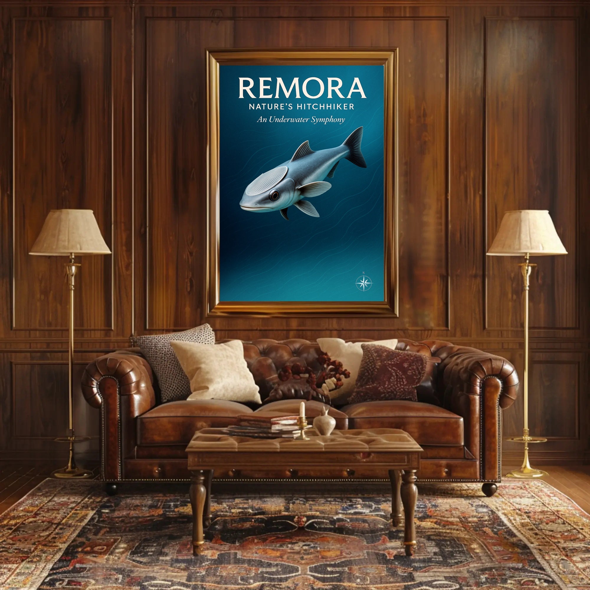 Remora Nature’s Hitchhiker Poster PosterGoat