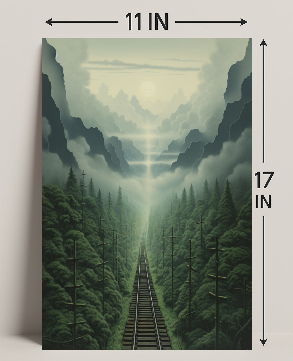 Journey Through The Misty Mountains Poster