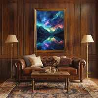 Cosmic Dreamscape: Surreal Starry Sky Art Poster