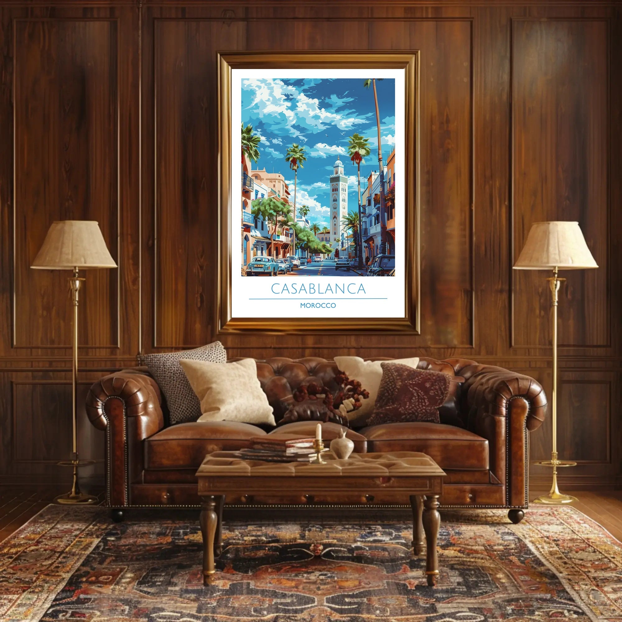 Casablanca Cityscape Poster