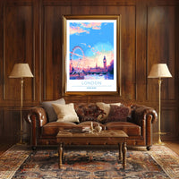 London Skyline at Sunset Poster