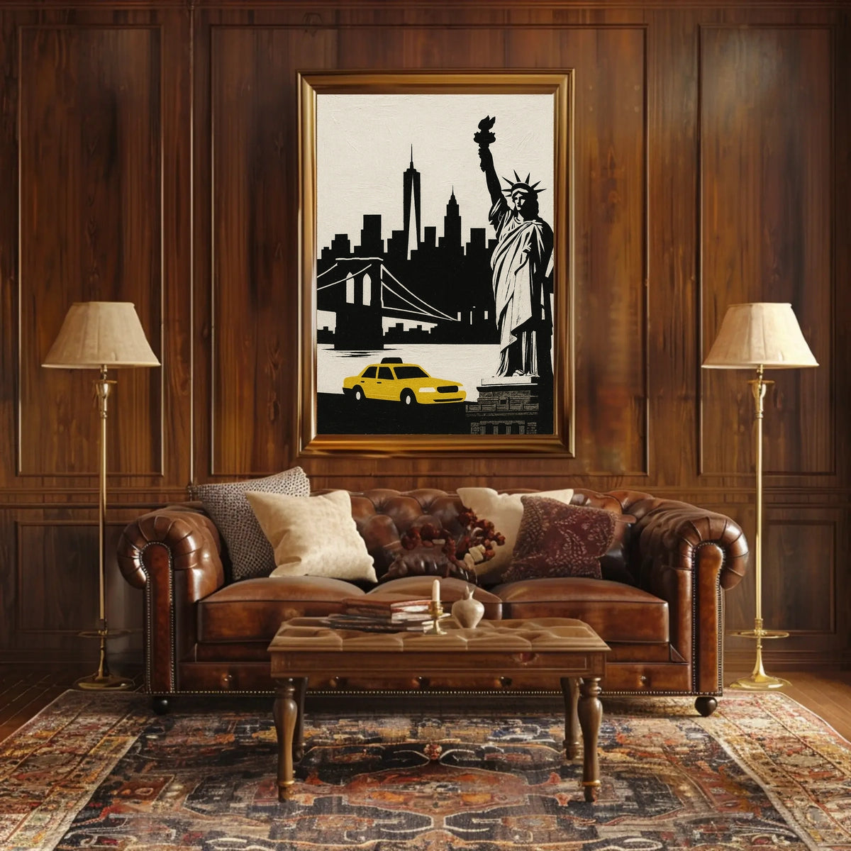Iconic New York City Poster Bold Cityscape For Home Decor