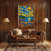 Finland In Vibrant Colors Poster