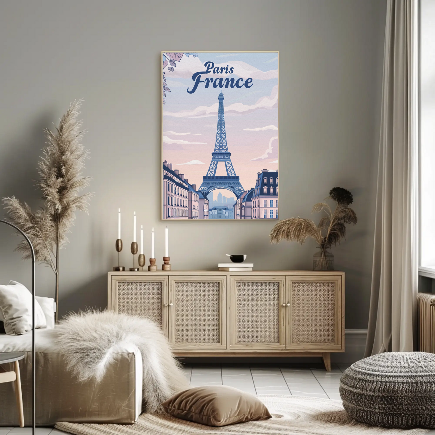 Paris France – Eiffel Tower at Sunset