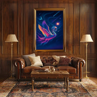 Celestial Swan Odyssey Poster