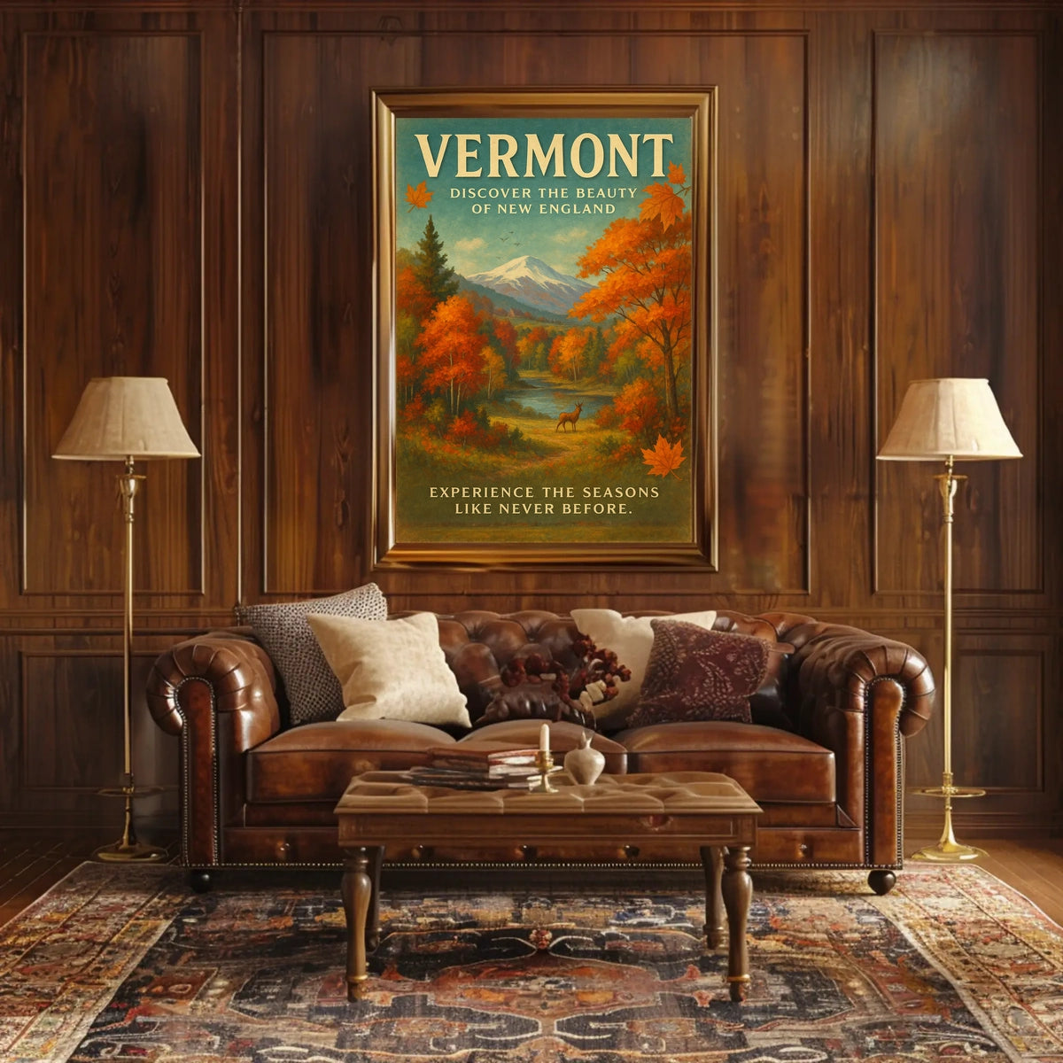 Discover Vermonts Seasons Poster
