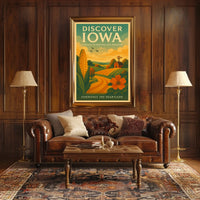 Discover Iowa Experience the Heartland Poster