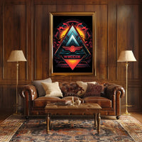Geometric Sunrise Poster