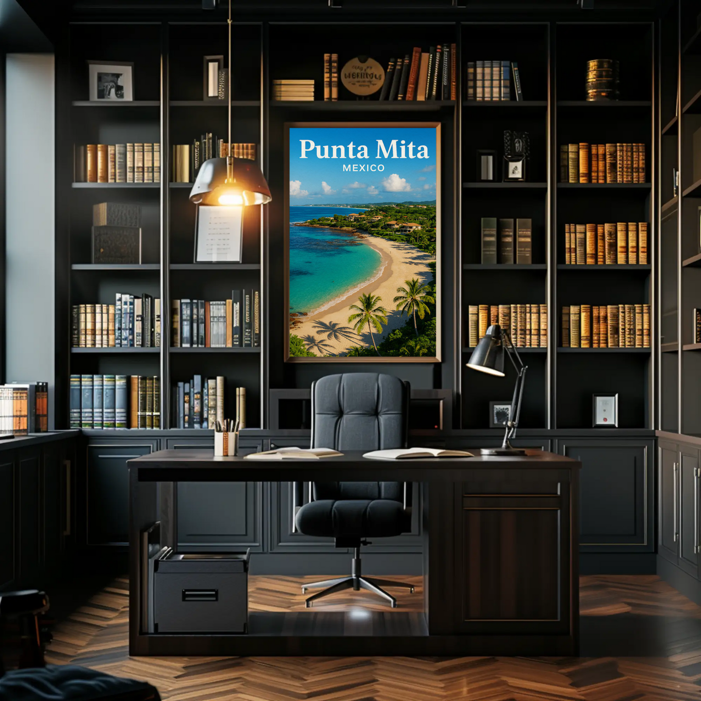 Punta Mita Mexico Coastline Villas Travel Poster