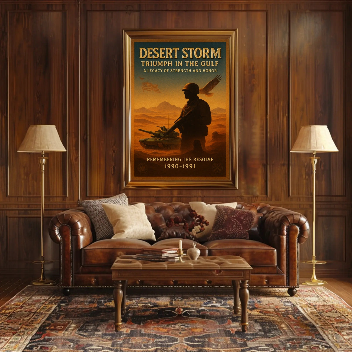 Desert Storm Triumph in the Gulf Poster
