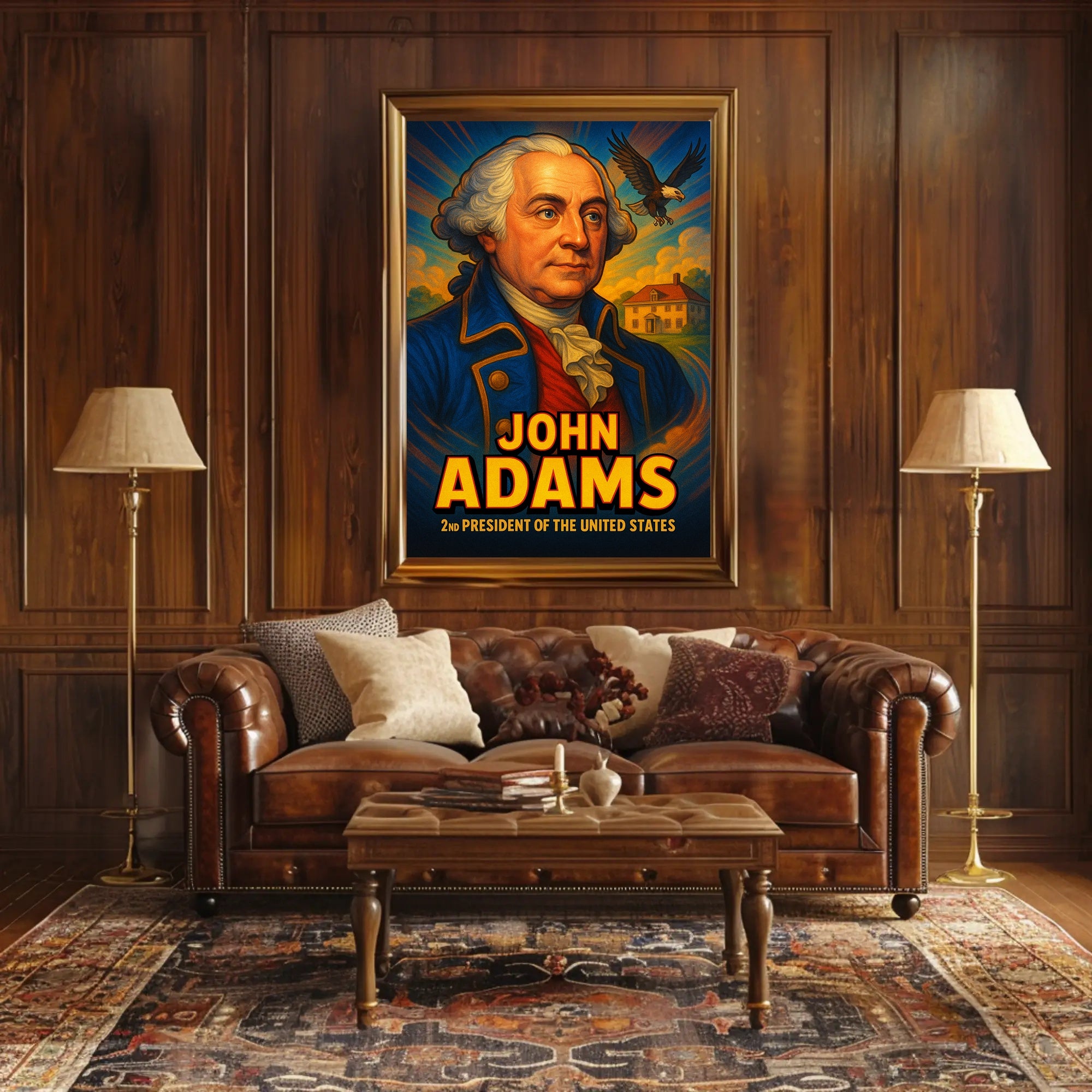 2nd President American Heritage Historical or Presidential Poster PosterGoat