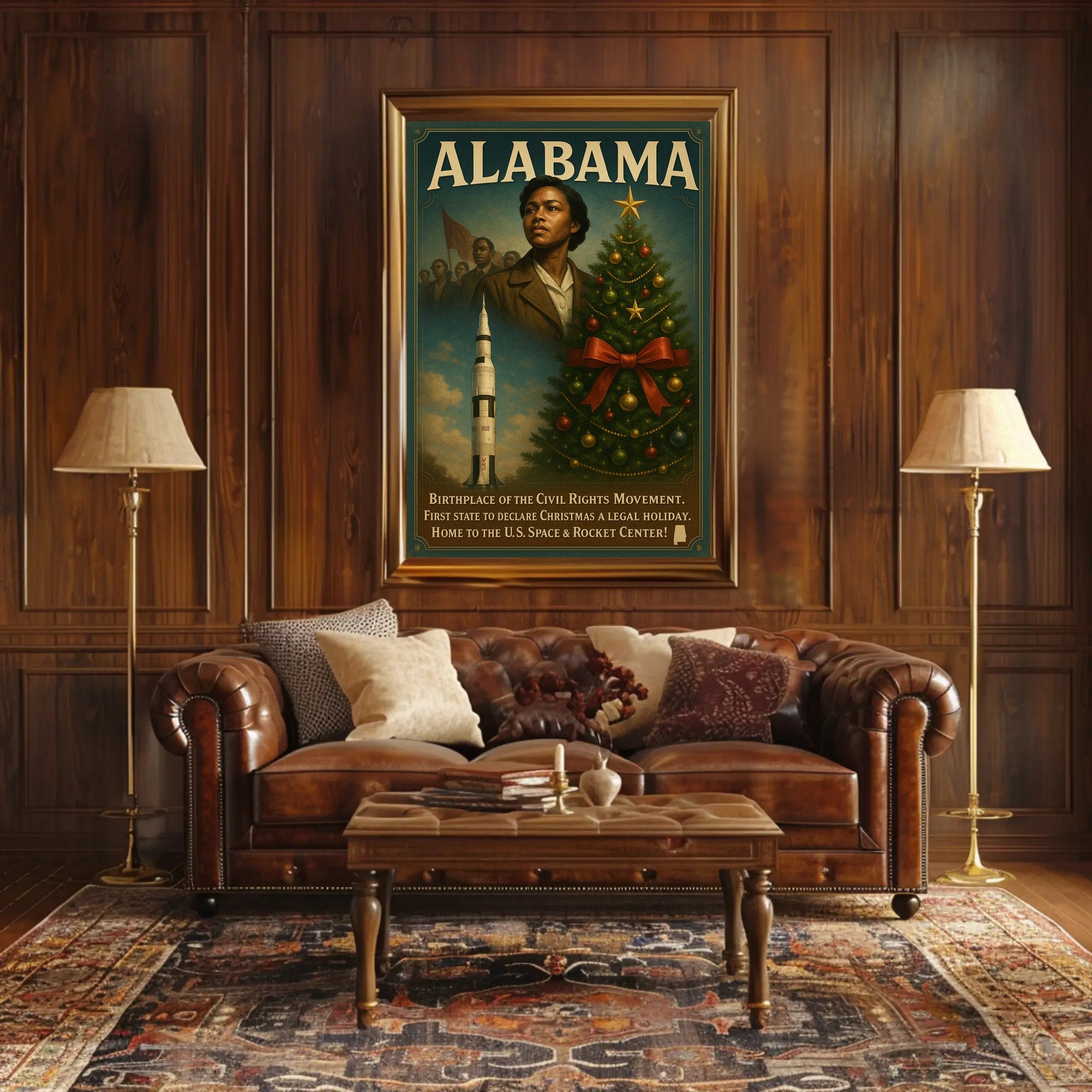 Alabama A Historical And Cultural Poster