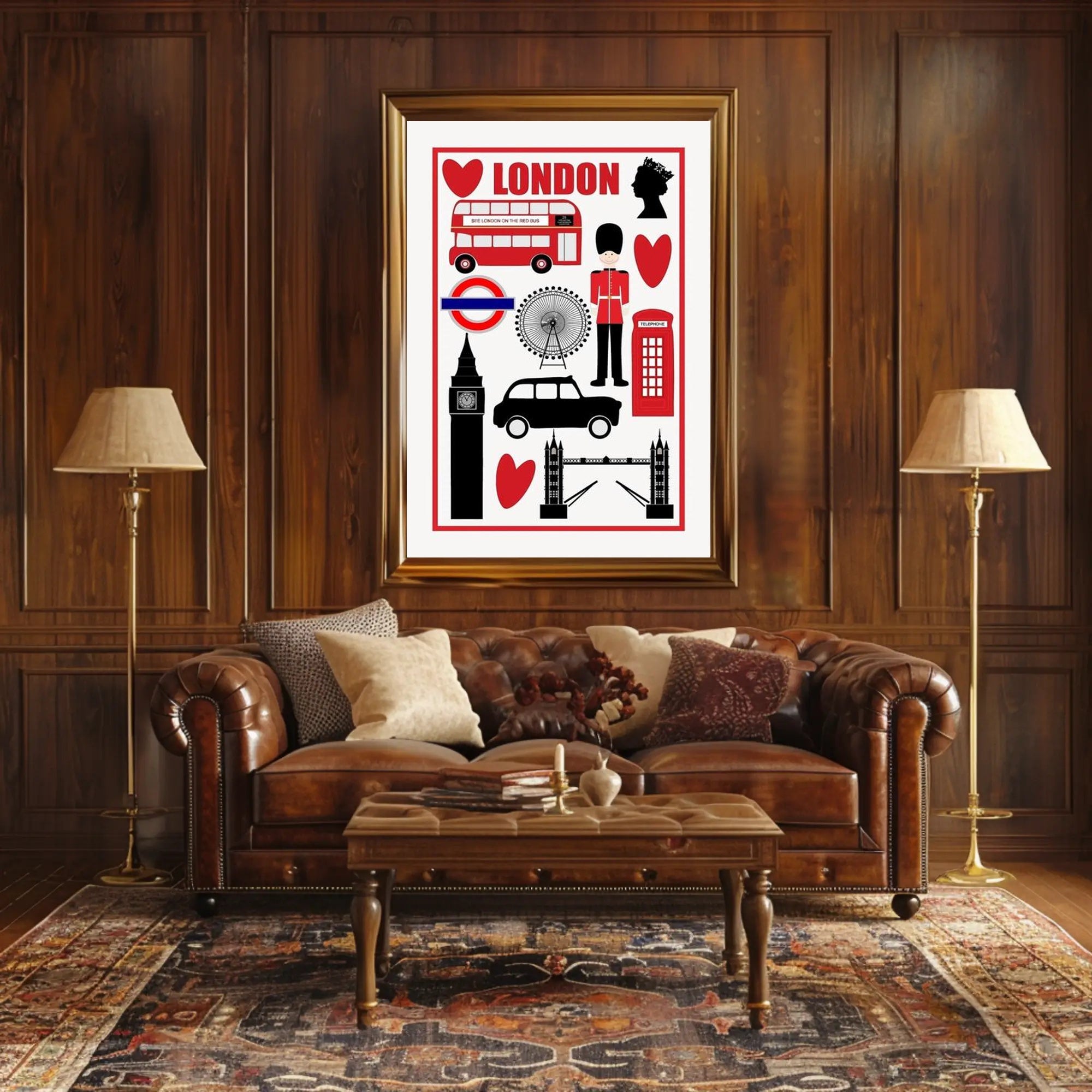London Icons Poster PosterGoat