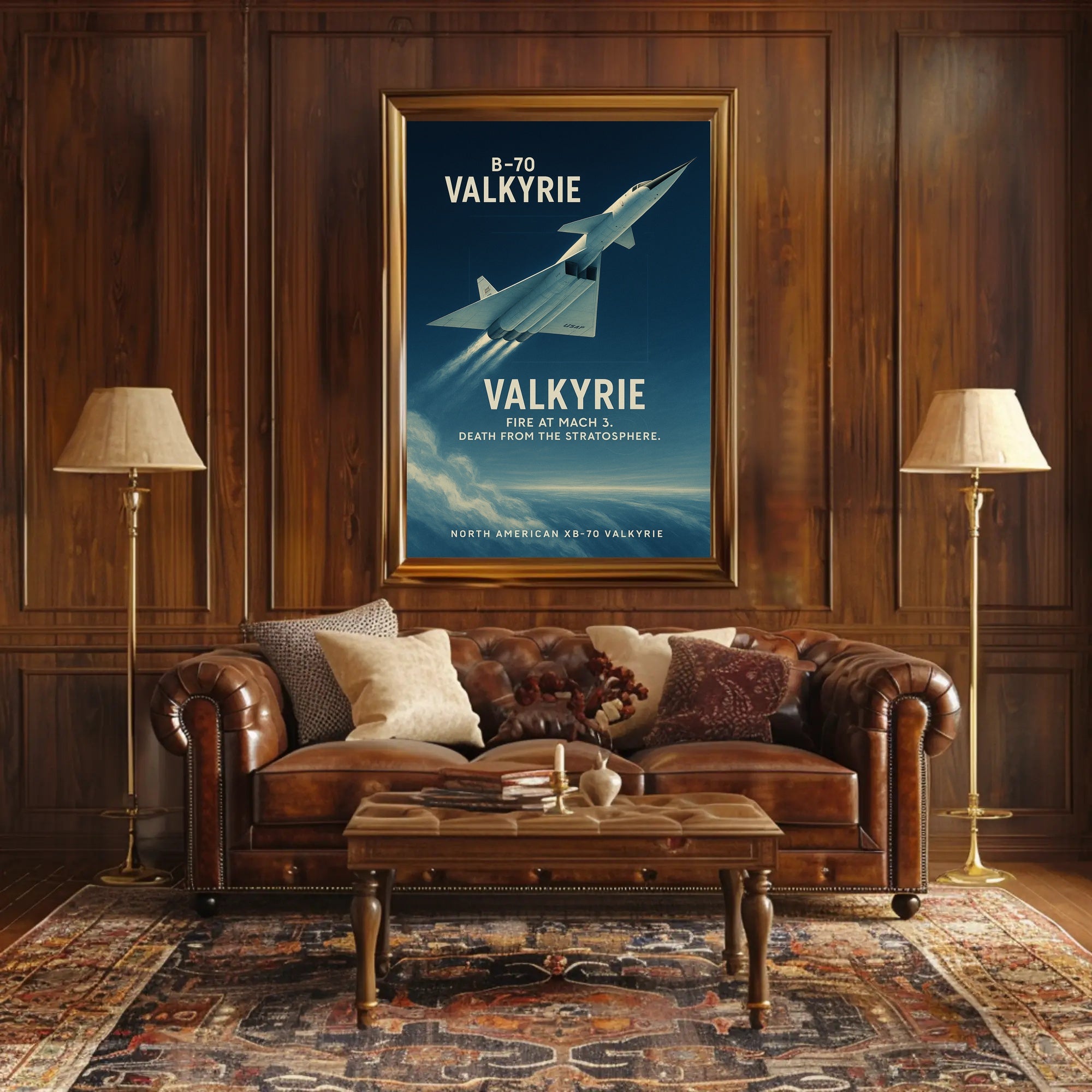 North American XB-70 Valkyrie Cold War Aviation Poster