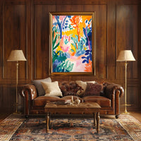 Vibrant Watercolor Forest Scene Abstract, Artistic, or Pop Culture Poster