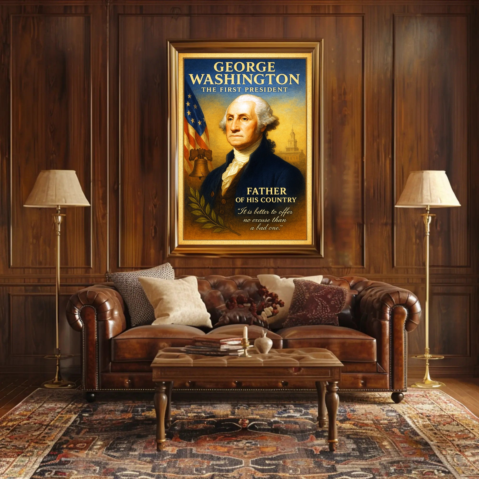 George Washington The First President Poster PosterGoat