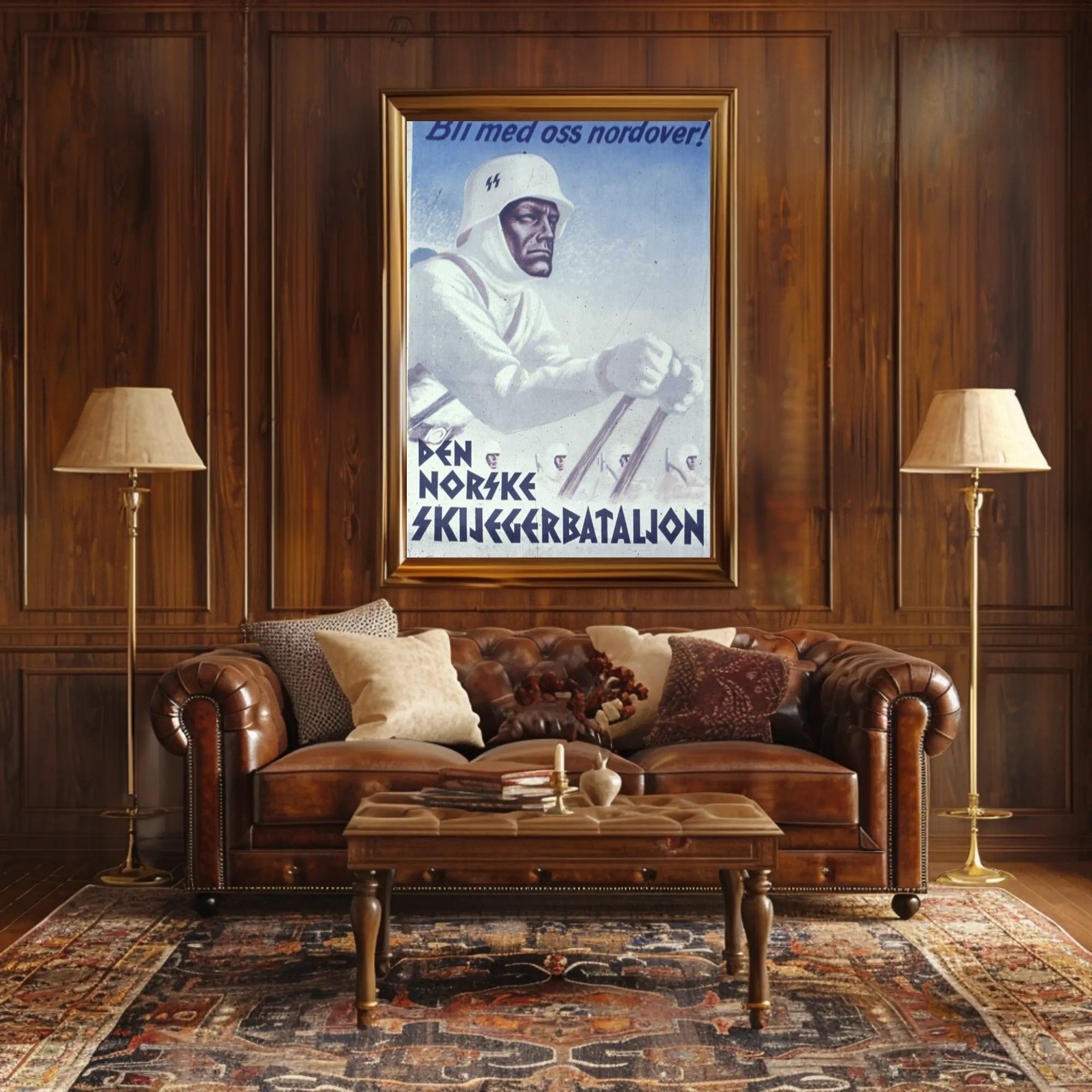 Den Norske Skijegerbataljon Recruitment Poster PosterGoat