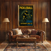 Pickleball Tournament Energy Sports Poster PosterGoat