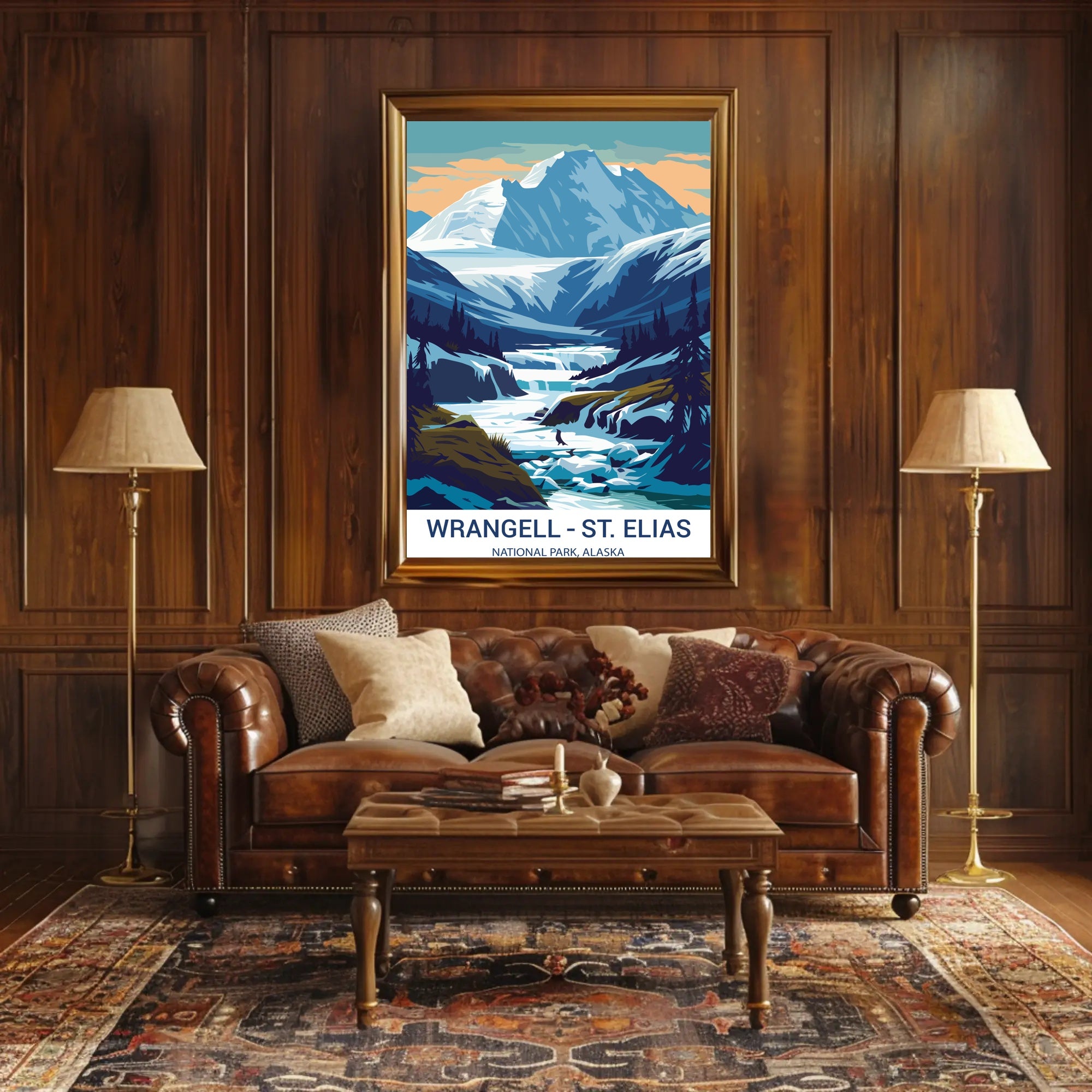 Wrangell–St. Elias Dawn Landscape National Park Poster